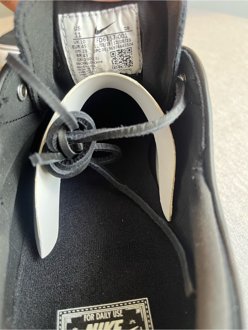 Nike SB Zoom Stefan Janoski OG+ Summit Black White Men’s Shoe Size 11 FD6757-001 - Picture 10 of 12